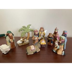 10 Piece Children, Youth Christmas Nativity Set, 5” Figures